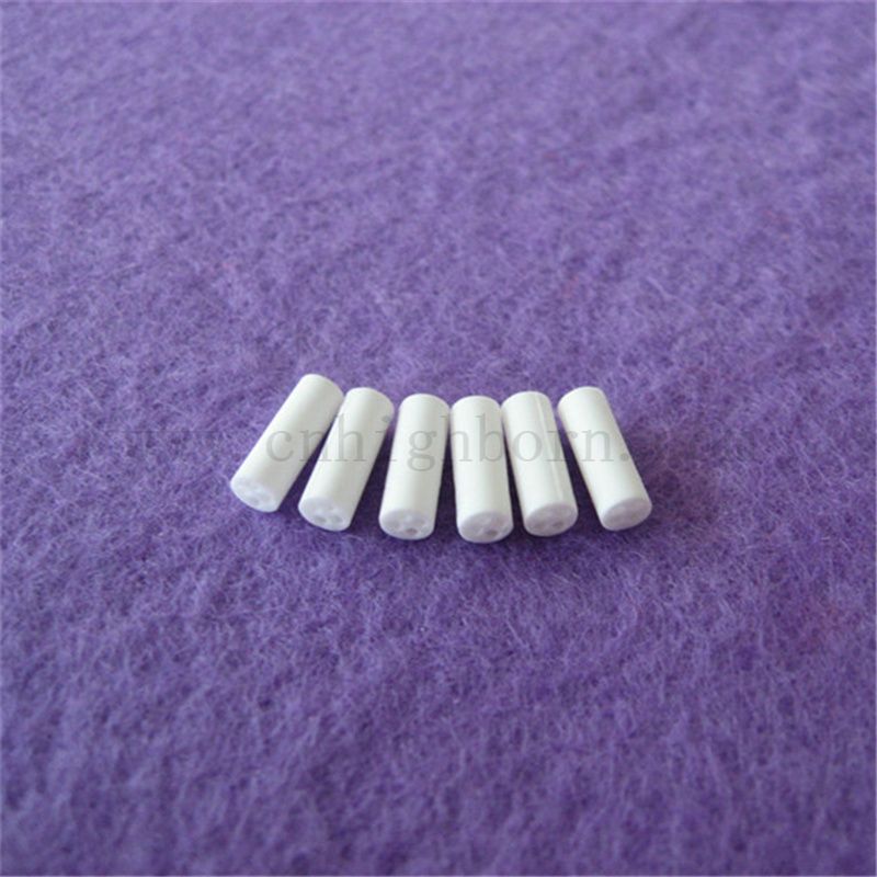 Dostosowana 95 rurka glinu czteroosowa biała rura ceramiczna o wysokiej wytrzymałości Al2O3