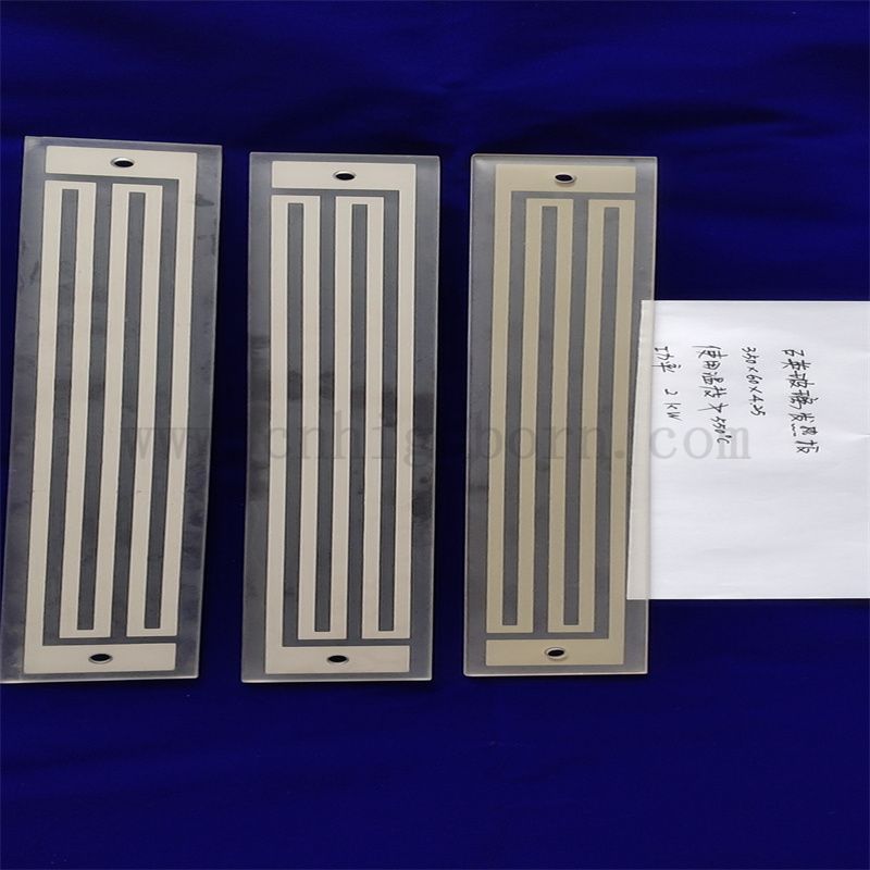 prostokątna szklana płyta grzewcza