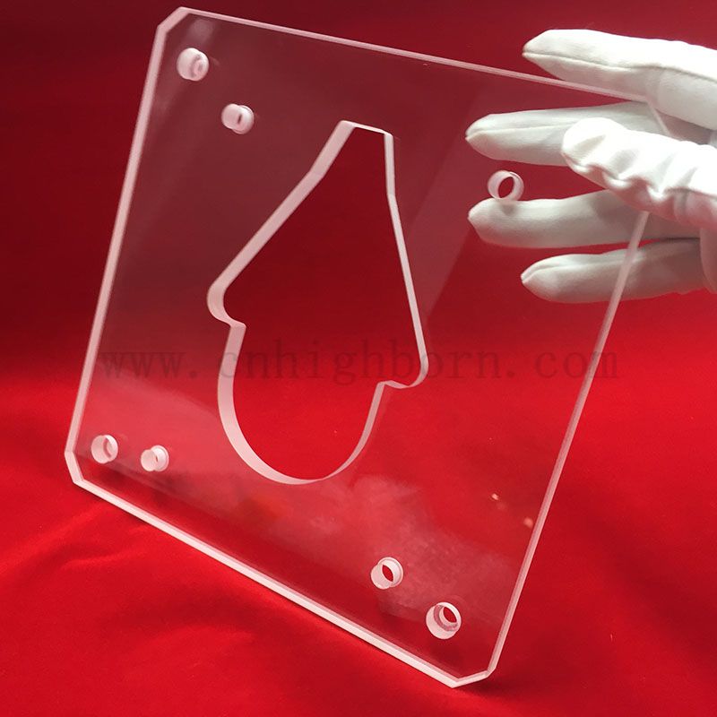 szczelinowa przezroczysta blacha kwarcowa