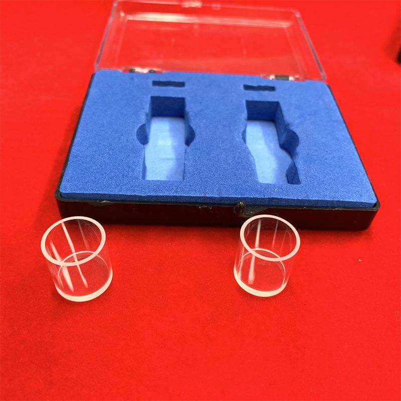 Spektrofotometr laboratoryjny UV ultrafioletowa transmitancja optyczna komórka przepływowa kwarcowa kuwetka szklana do analizatora chemicznego