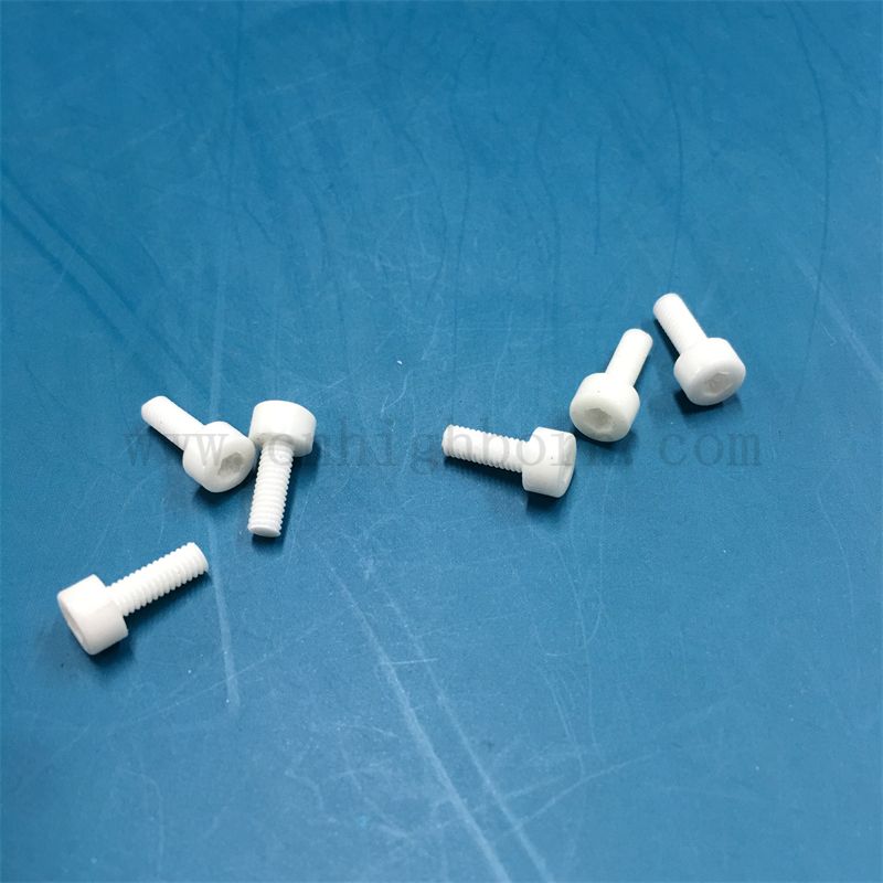Śruba ceramiczna z cyrkonia ceramiczna śruba ceramiczna zro2 śruba ceramiczna