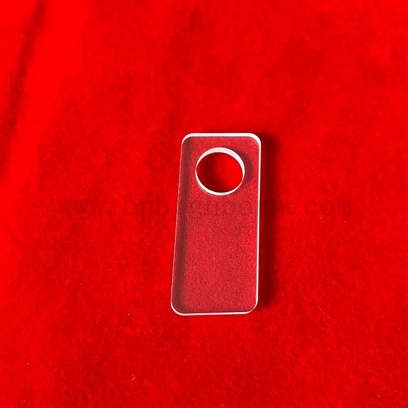 Przezroczysty kwarc szklany okrągły otwór na szlifowanie krzemionka