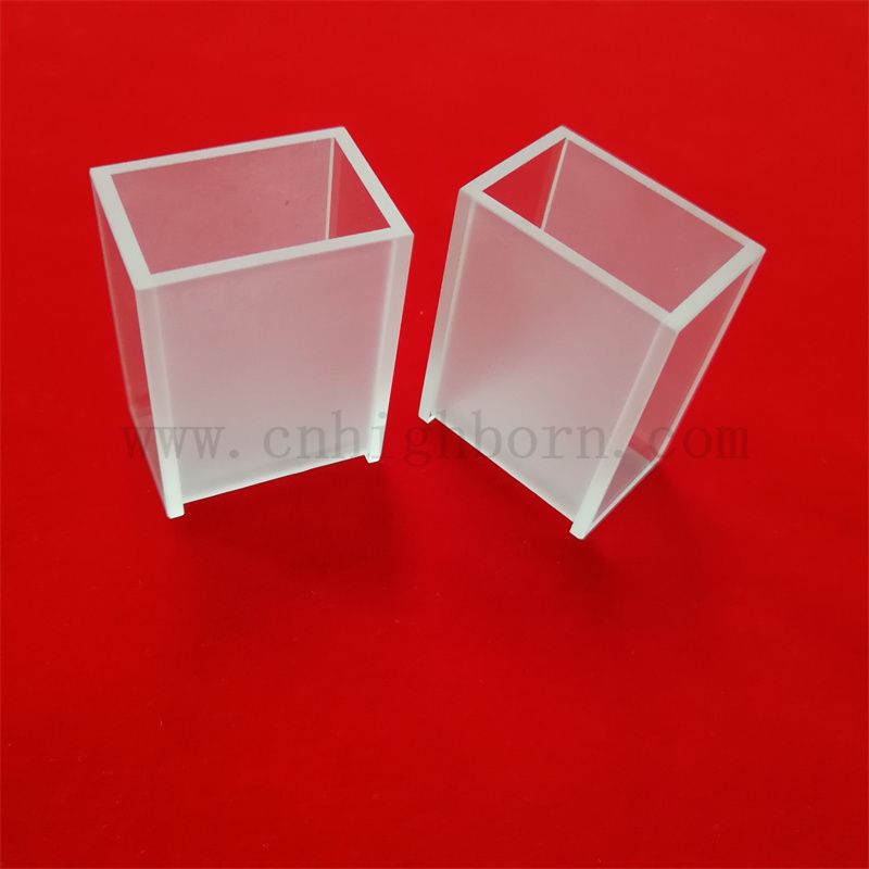 Standardowy przezroczysty spektrofotometr kuwetowy kwarcowy kwarc szklana kuwetka próbka komórek biochemii analizator biochemii