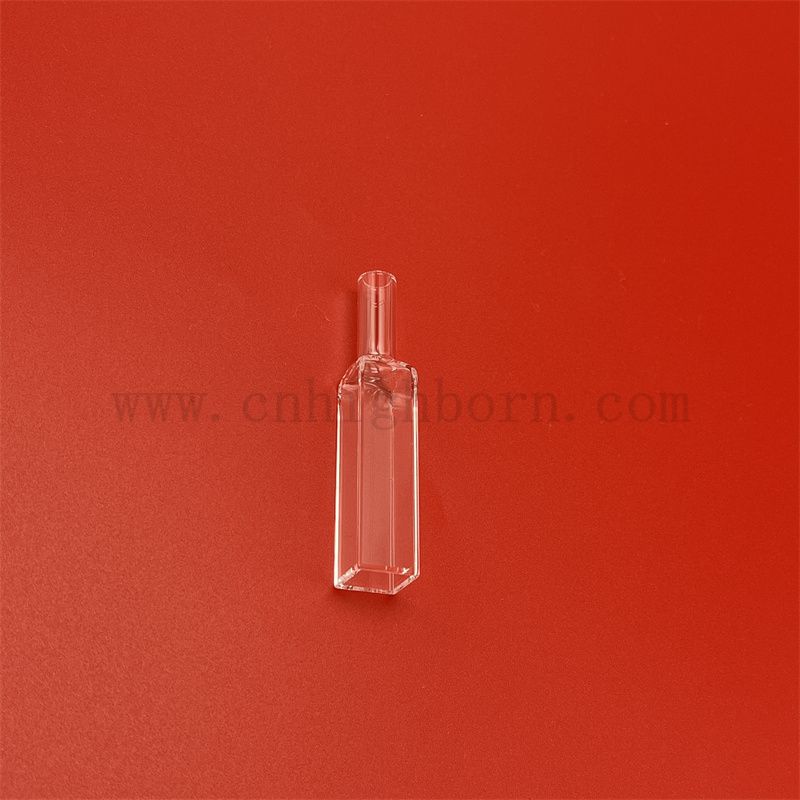 3 boki Przezroczysta transmitancja optyczna kwarc szklana kuwetka fluorymetr Fluorymetra z stopniowaną uszczelką