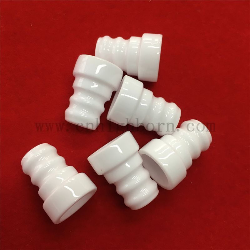 Dostosowany greszcz gwintowany glazurowany tlenek glinu ceramiczny część gwintowana