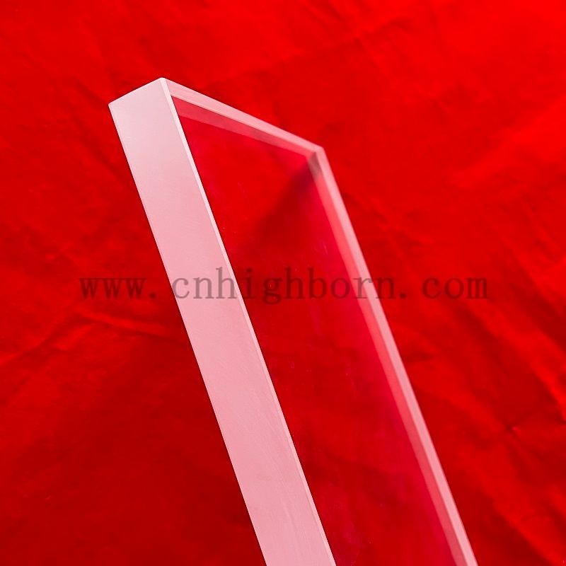 Prostokątna przezroczysta płyta kwarcowa