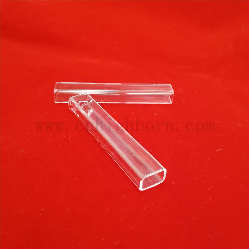 Odporność na ciepło Wysoka czystość spersonalizowana kwadratowa kwarcowa kwarcowa szklana rurka krzemionkowa