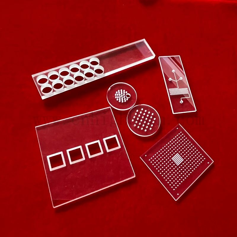 Producenci niestandardowe przezroczyste kwarcowe szklane szklane płyta 