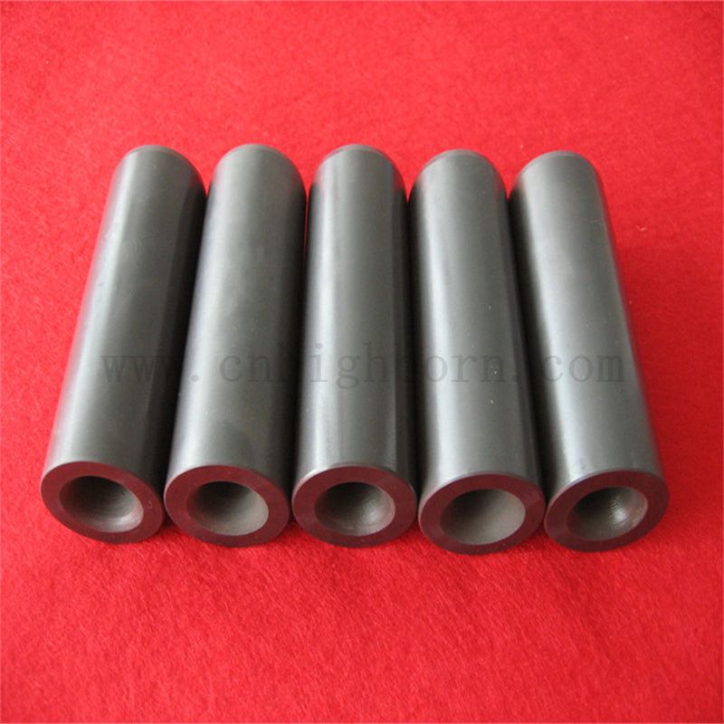 Dostosowana ciemnoszara dysza z węglika boru B4C ceramiczna rurka do piaskowania