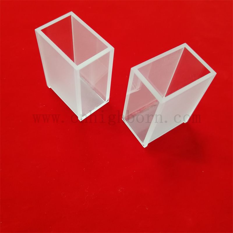 Standardowy przezroczysty spektrofotometr kuwetowy kwarcowy kwarc szklana kuwetka próbka komórek biochemii analizator biochemii