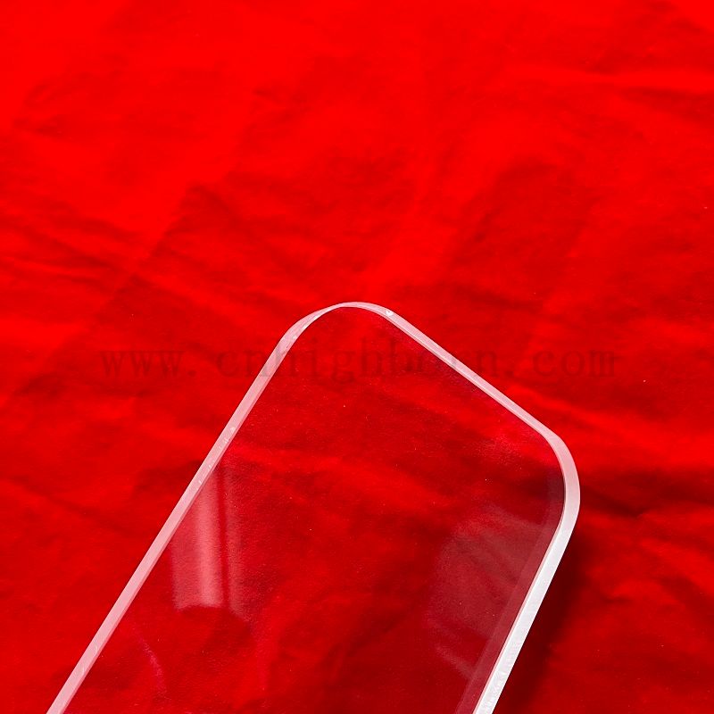 Zatrudniony kwarc krzemionkowy okrągłe kwadratowe kwarcowe podłoże szklane