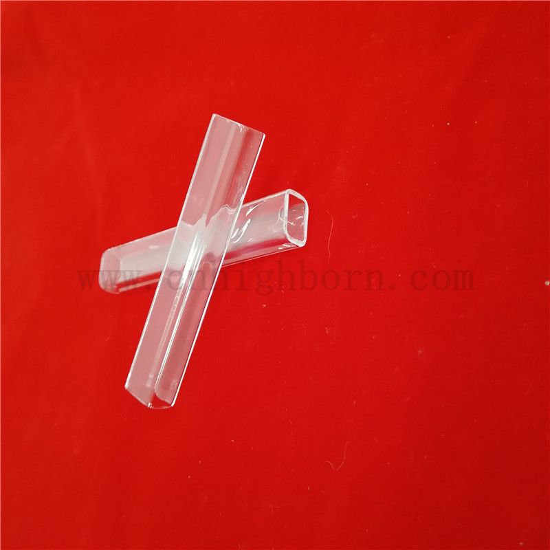 Odporność na ciepło Wysoka czystość spersonalizowana kwadratowa kwarcowa kwarcowa szklana rurka krzemionkowa
