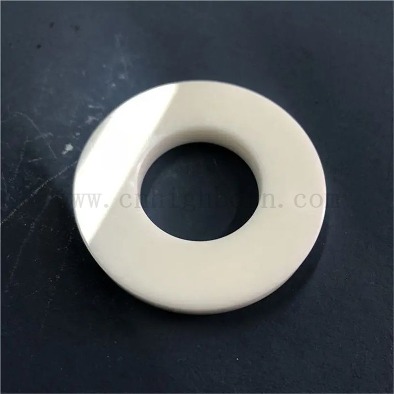 Dostosowany biały jttria stabilizowana odporność na ścieranie cyrkonia pierścień ceramiczny Zro2 Hoop