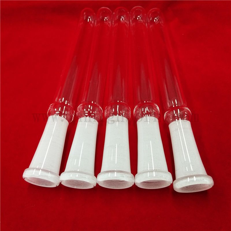 Odporność na ciepło Dostosowana szklana rurka kwarcowa z okrągłym dnem i standardowymi ustami