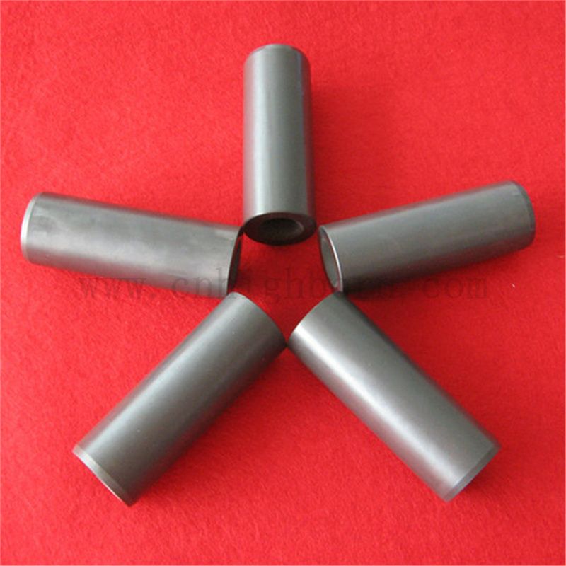 Dostosowana ciemnoszara dysza z węglika boru B4C ceramiczna rurka do piaskowania