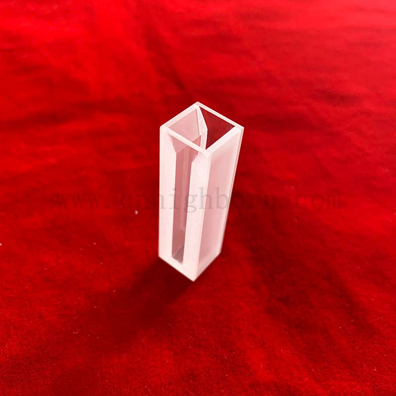 Standardowe spektrofotometry 1,4 ml kwarcowo fluorescencyjna kuwetka pół mikro-komórkowa z zamrożonymi ścianami i pokrywką