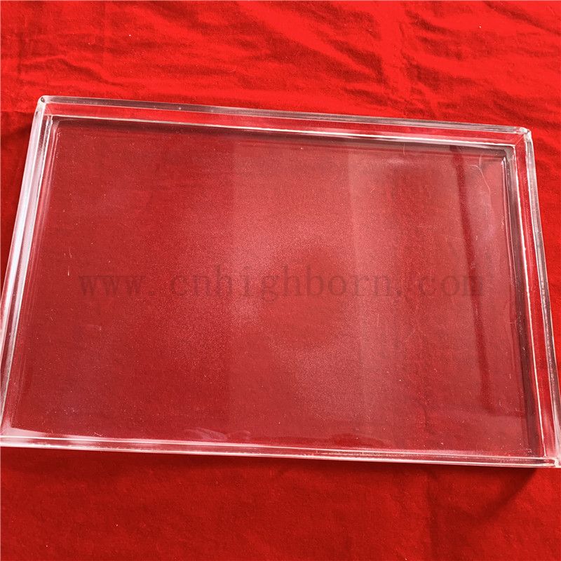 Laboratoryjna odporność na ciepło przezroczysty kwadratowy kwarc Petri naczynia krzemionka szklane 