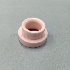 Odporna na zużycie prowadnik tekstylny z różowym, ceramicznym oczkiem, wykonanym z 95% tlenku glinu