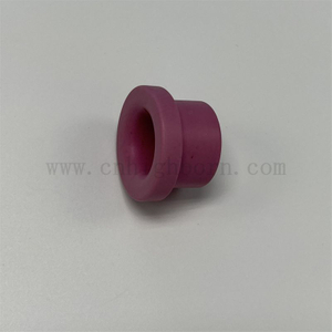 Odporna na zużycie, wysokiej jakości, różowa prowadnica drutu 95% Al2O3 Ceramiczne oczko tekstylne z tlenku glinu