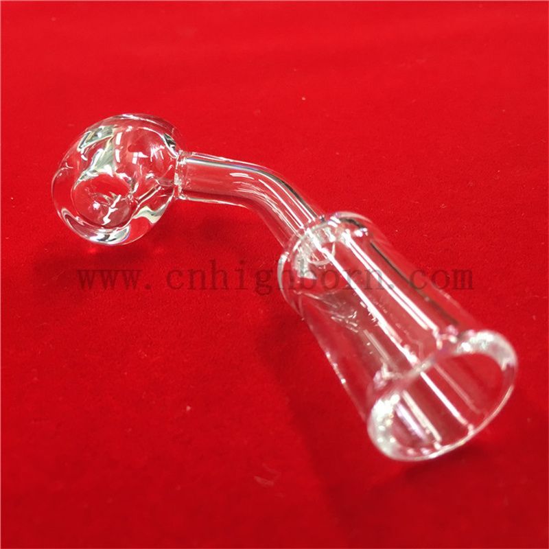 Wysoka temperatura oporność na kątowy i płaski przezroczysty kwarcowy kwarcowy banger z kwarcowym kwarcowym banger