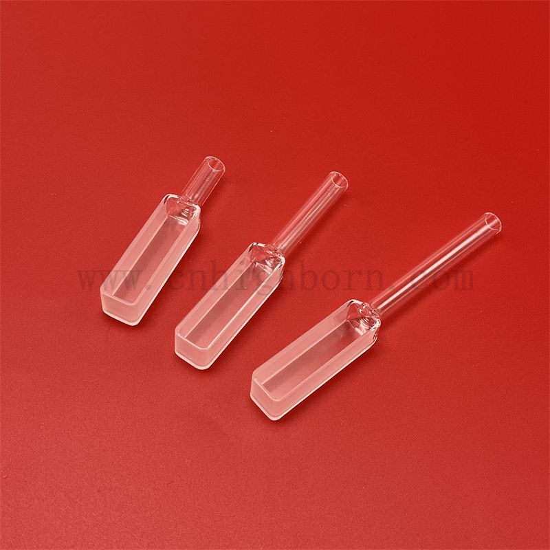 Fluorometr UV spektrofotometr szklany Kuwetka Długość Kwarcowa kuwata 10 mm Kwarc prostokąta z stopniowaną uszczelką