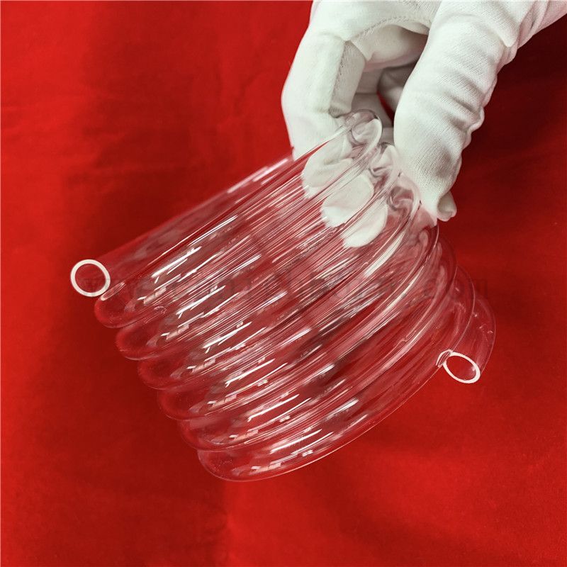 Odporność na ciepło przezroczoną krzemionkę kwarcową szklaną rurkę spiralną