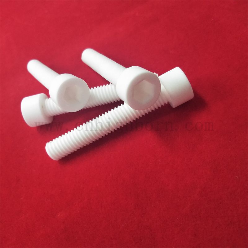 Dostosowywana ceramiczna śruba śruba z izolacją ceramiczną M10 Al2O3 pręt
