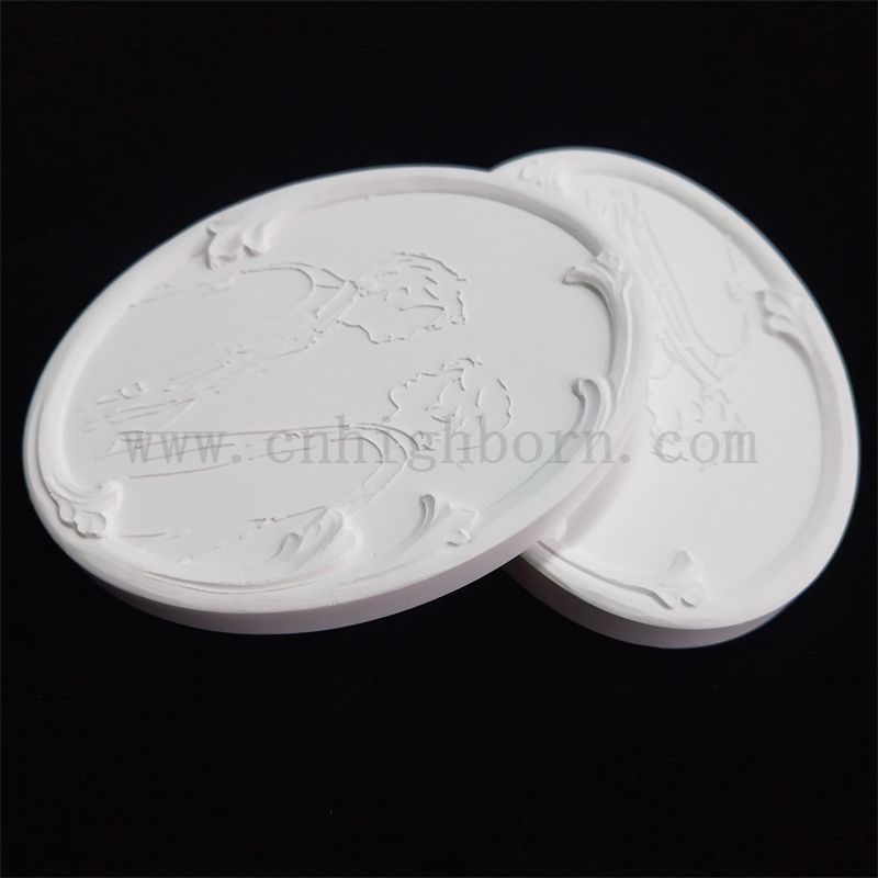 Dostosowane pojedyncze sylwetka aromat logo logo wyparowuje dysk gipsowy