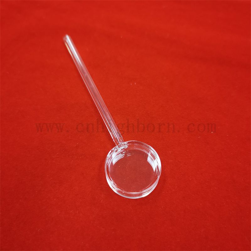 Laboratoryjna próbka Komórka długa długość ścieżki Wyczyść dużą okrągłe kwarcowe kuwetę dla spektrofotometru UV