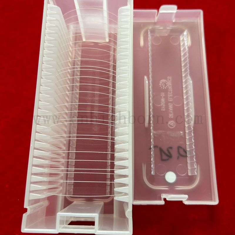 Pokryte przezroczyste ultracienowe optyczne szafirowe kwarcowe soczewki krzemionkowe stopiono