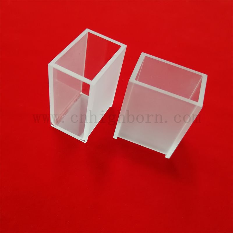 Standardowy przezroczysty spektrofotometr kuwetowy kwarcowy kwarc szklana kuwetka próbka komórek biochemii analizator biochemii