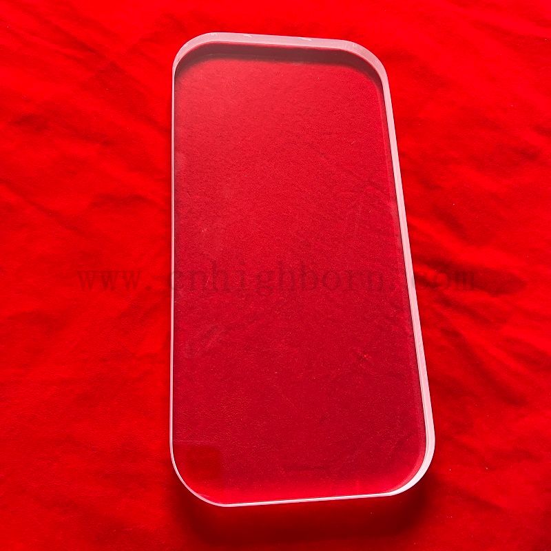 Zatrudniony kwarc krzemionkowy okrągłe kwadratowe kwarcowe podłoże szklane