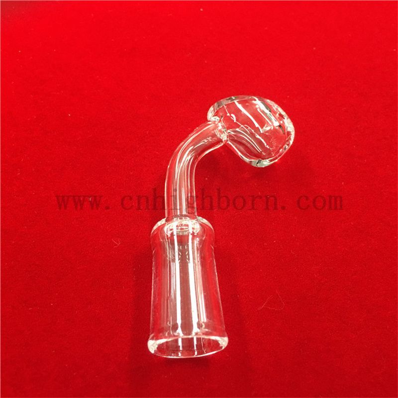 Wysoka temperatura oporność na kątowy i płaski przezroczysty kwarcowy kwarcowy banger z kwarcowym kwarcowym banger