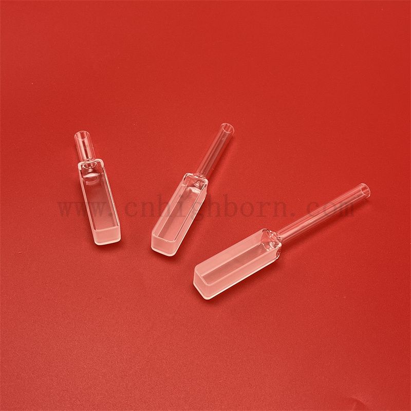 Fluorometr UV spektrofotometr szklany Kuwetka Długość Kwarcowa kuwata 10 mm Kwarc prostokąta z stopniowaną uszczelką