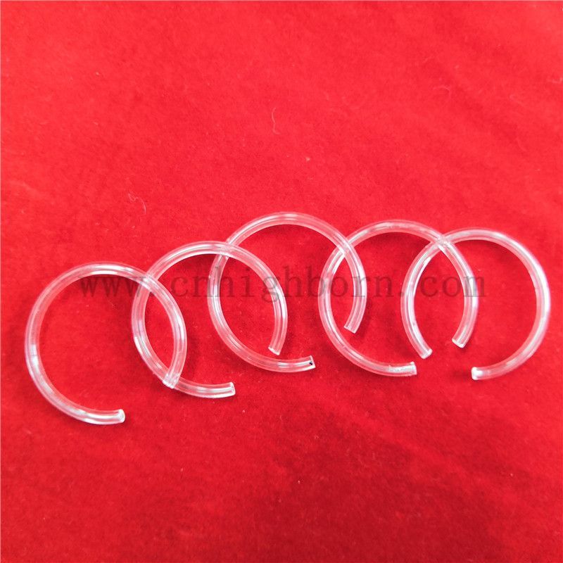 Dostosowany kształt C Flear Spited Silica Quartz Rurka