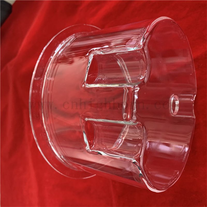 Dostosowany laboratoryjne polerowane przezroczyste odporne na ciepło instrument szklany kwarcowy dla przemysłu chemicznego