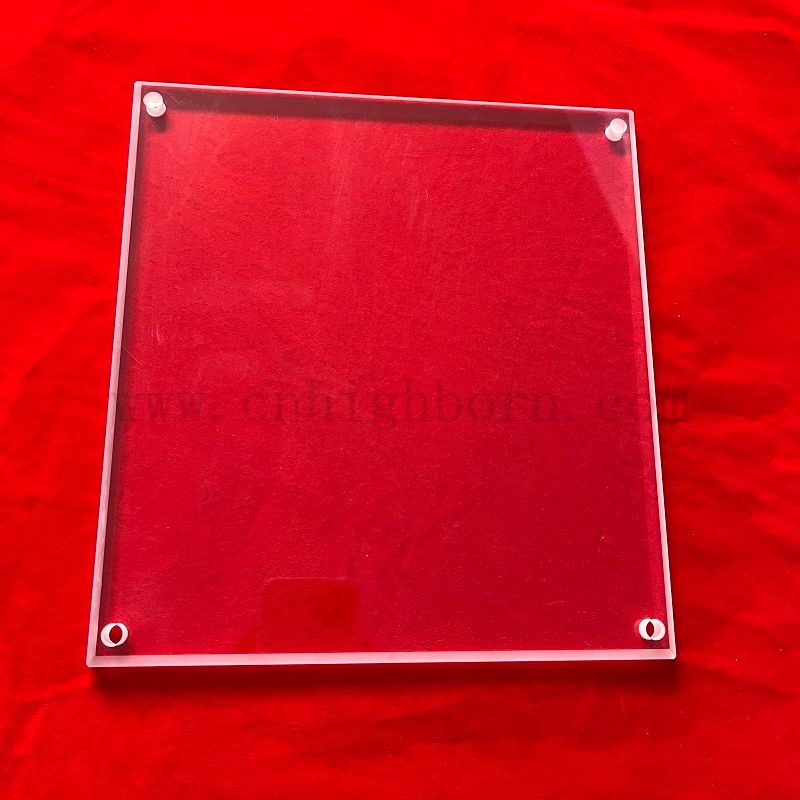 Profesjonalnie wyprodukowana laserowa kwarcowa kwadratowa kwarcowa krzemionka z otworem