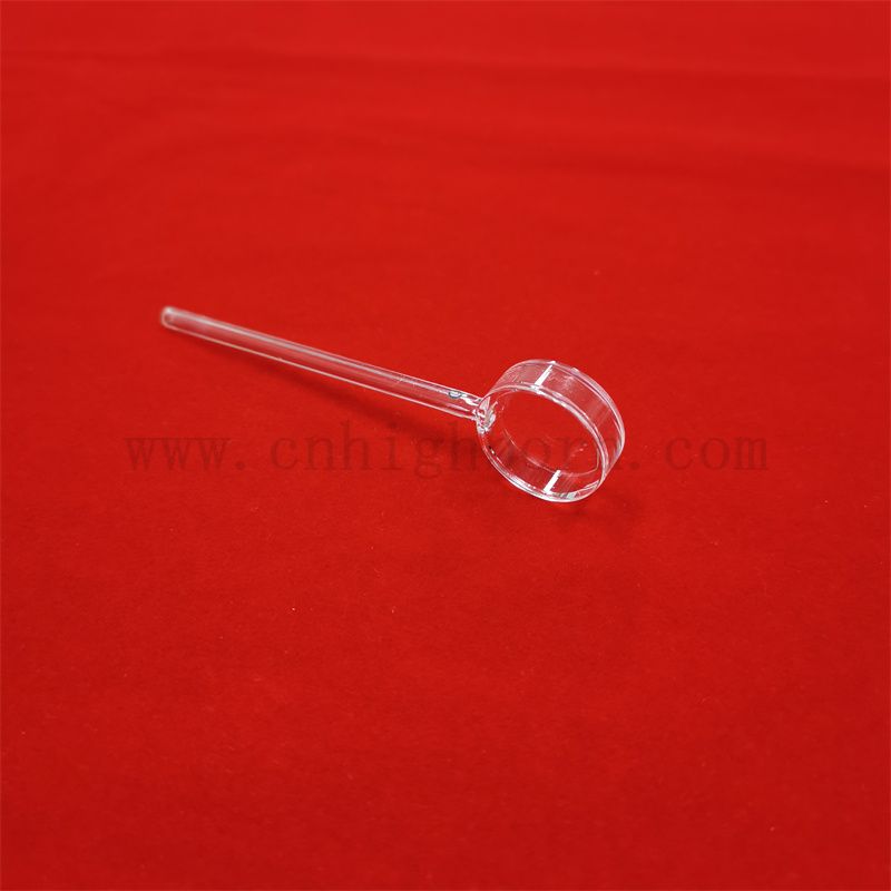 Laboratoryjna próbka Komórka długa długość ścieżki Wyczyść dużą okrągłe kwarcowe kuwetę dla spektrofotometru UV