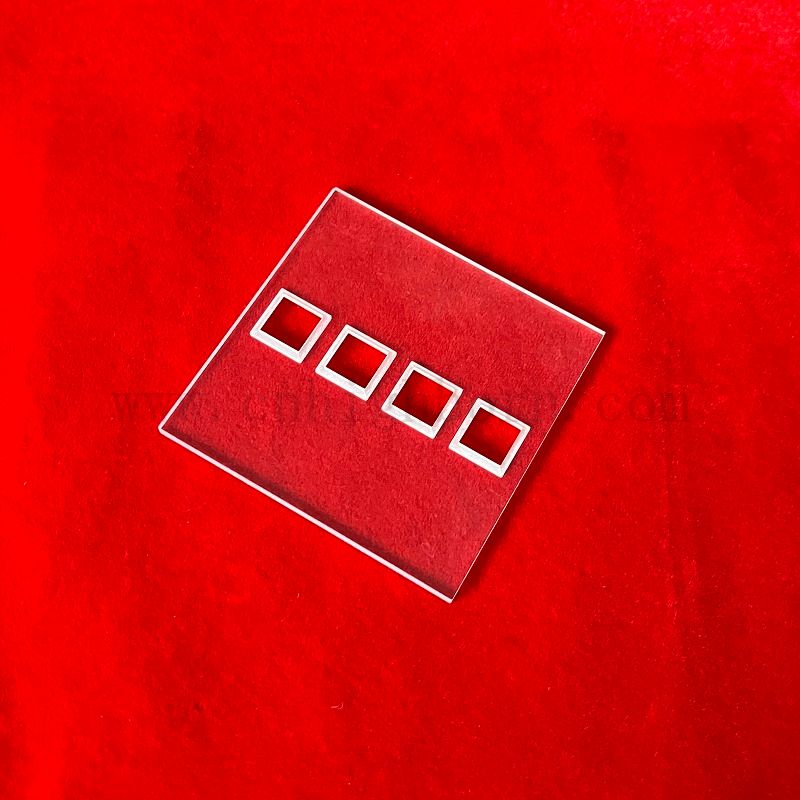 Polerowana tablica szkła kwarcowego z multibore do laboratoryjnej wirowania wody