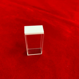 Spektrofotometr z przezroczystą szklaną kuwetą Kuweta ze szkła kwarcowego o pojemności 7 ml Standardowa kuweta fluorometryczna z pokrywką