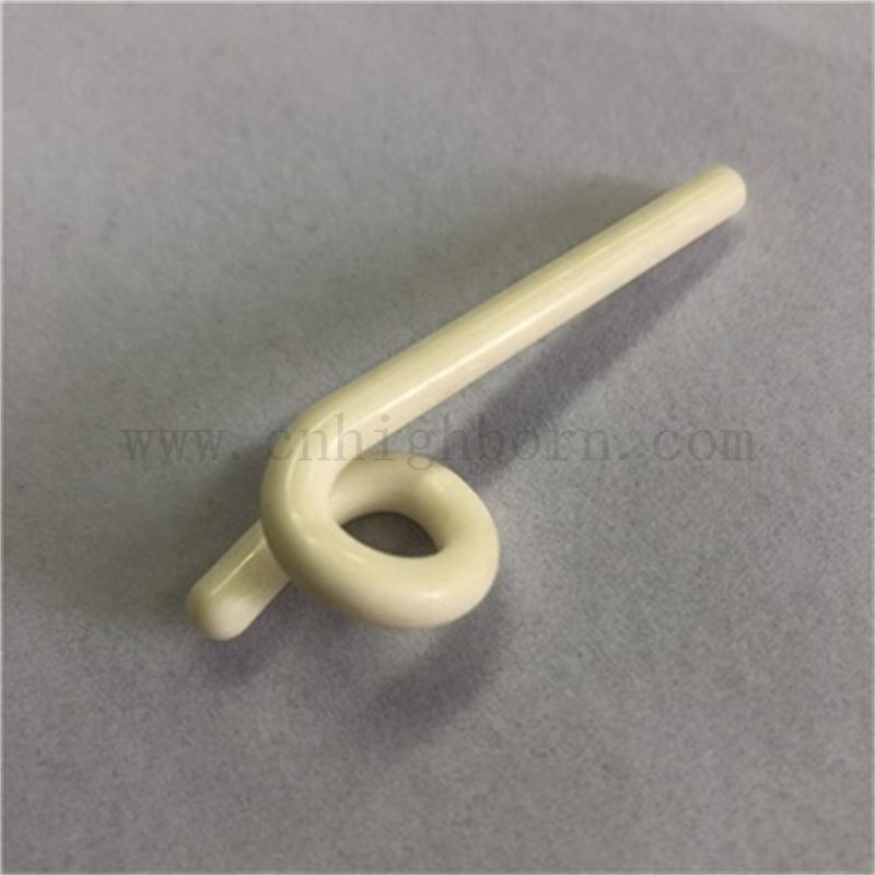 Odporność na zużycie Al2O3 Alumina Ceramiczna Przewodnik po przewodnikach Tekstile Pigtail Tekstile Pigtail