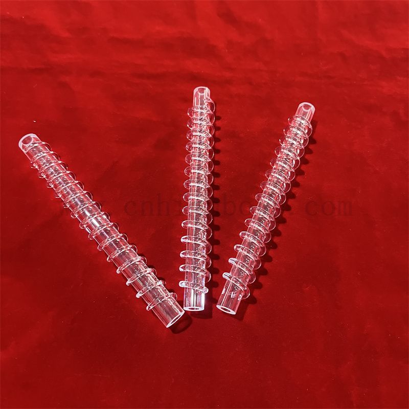 Okrągły kształt przezroczysty kwarcowy kwarc z krzemionką z dostosowaną prętem