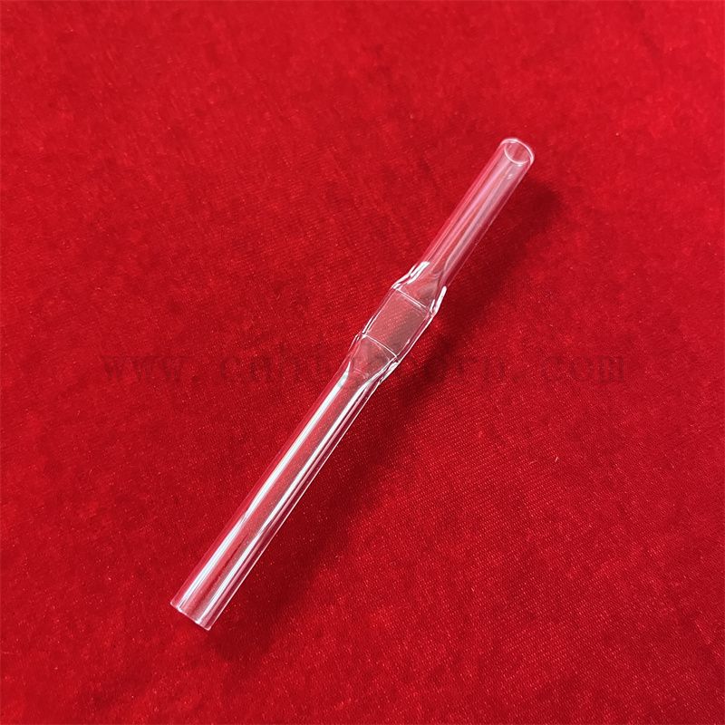 Przezroczysta opór ciepła Dostosowany kształt kwarcowy SZKOLNY Krzemionka szklana rurka
