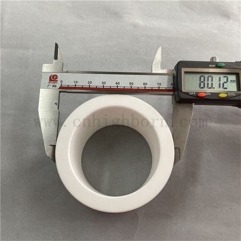 Wysoka twardość o dużej średnicy rurki cyrkonowej Zro2 Rurka ceramiczna