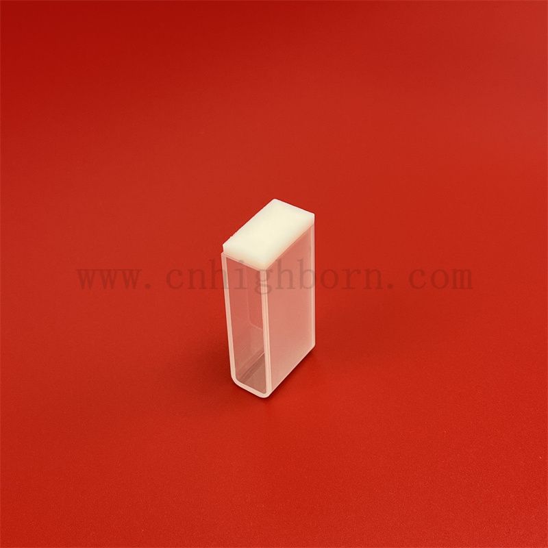 Instrument laboratoryjny spektrofotometr szklany standardowy Q105 Czysta kwarcowa kuweta z okrągłym dnem