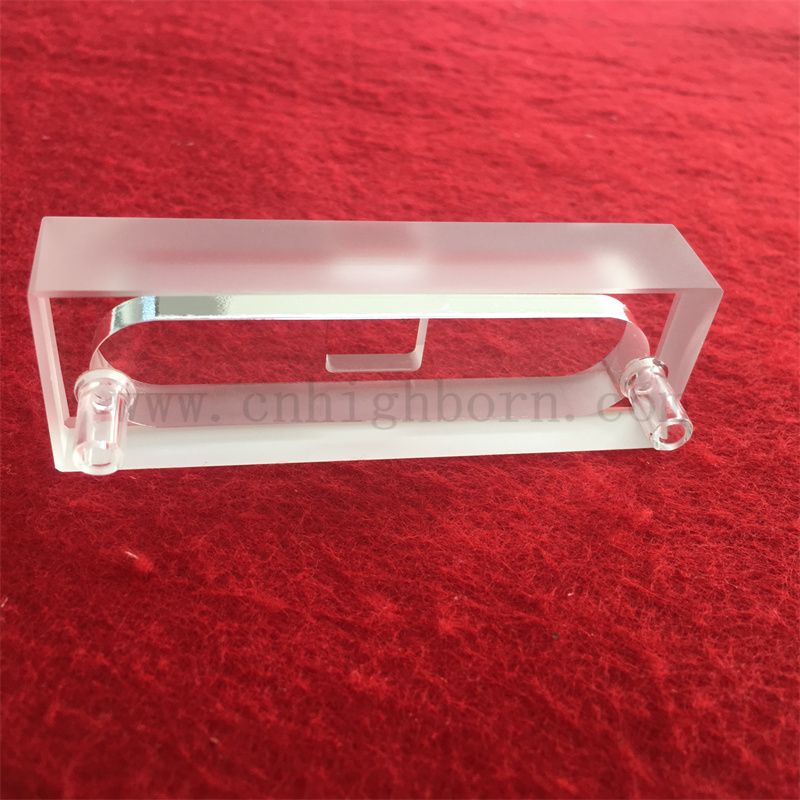 Niestandardowa komórka absorpcyjna Jakość HIQH Wysoka precyzyjna przezroczystą kuwetę szklaną szklaną komórkę optyczną