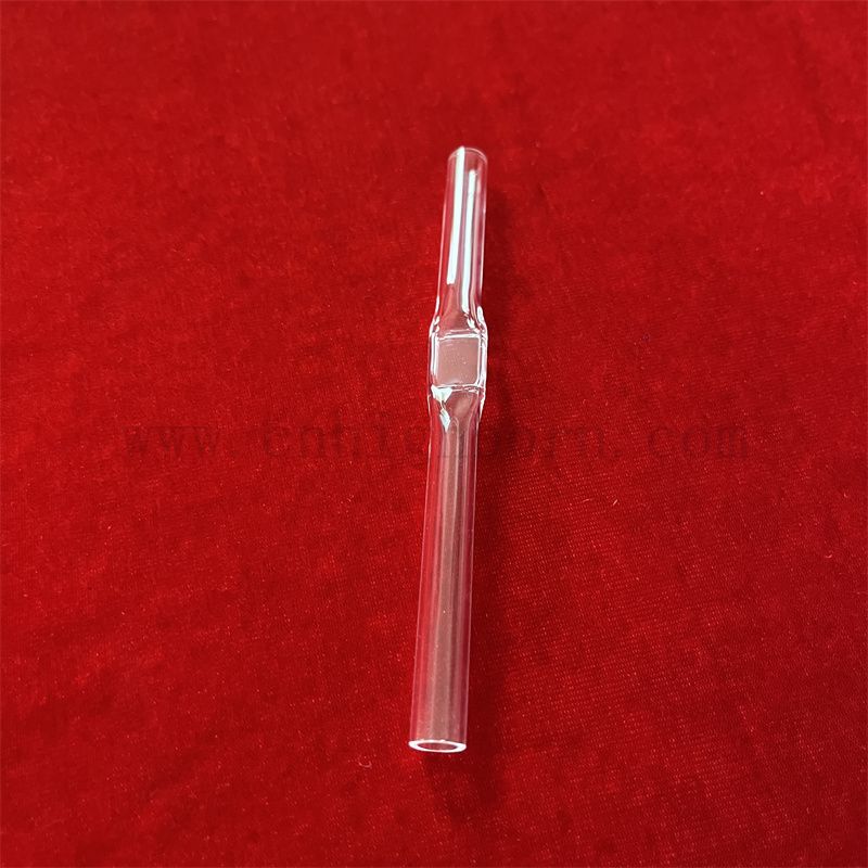 Przezroczysta opór ciepła Dostosowany kształt kwarcowy SZKOLNY Krzemionka szklana rurka