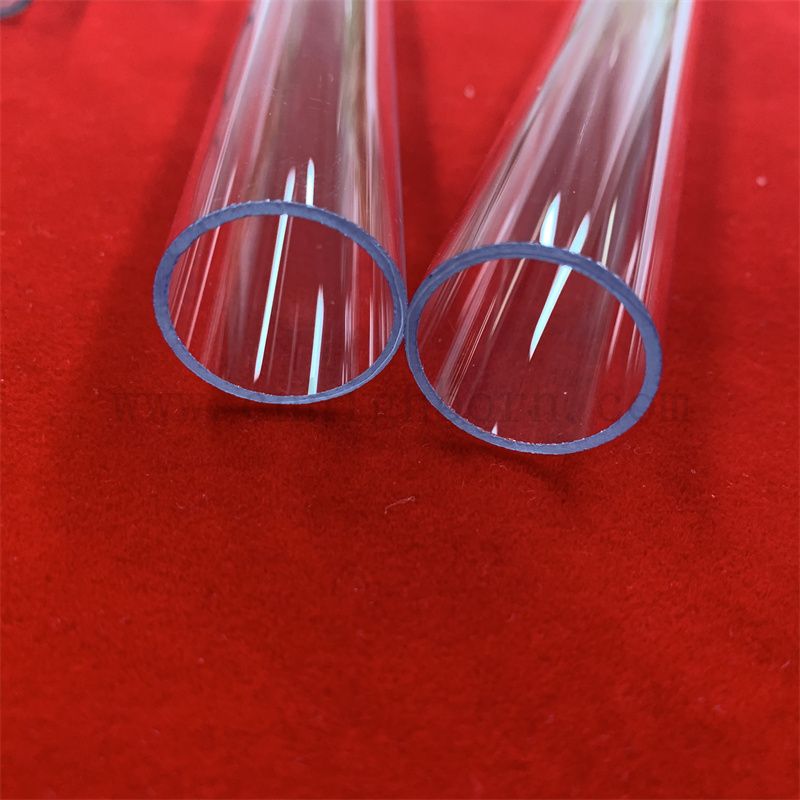 Producent oporności na ciepło dostosuj szklaną rurkę kwarcową UV
