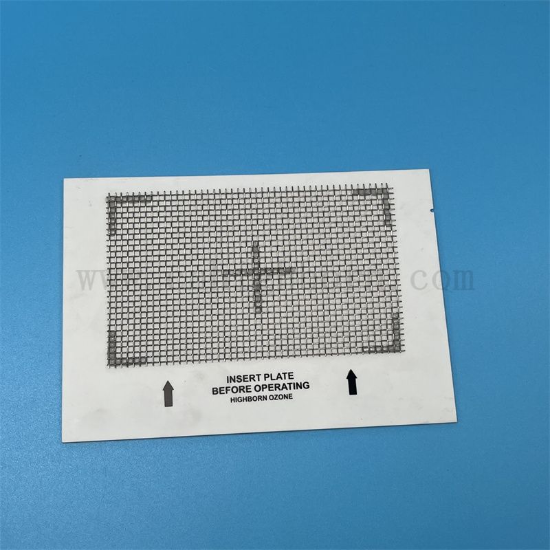 Metalowa siatka ze stali nierdzewnej ceramiczna płytka ozonowa do użycia maszyn ozonowych