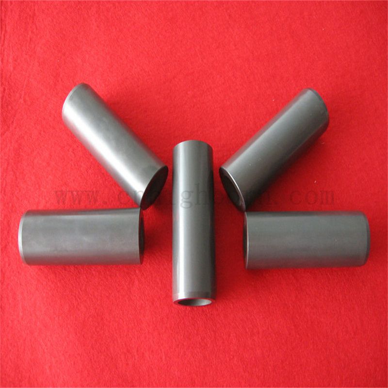 Dostosowana ciemnoszara dysza z węglika boru B4C ceramiczna rurka do piaskowania